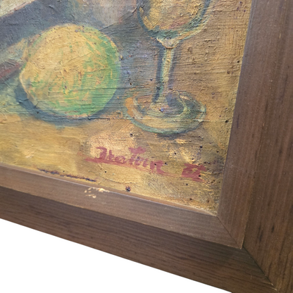 Bratina; olje na platno; "Škampi"; 70 cm x 56 cm