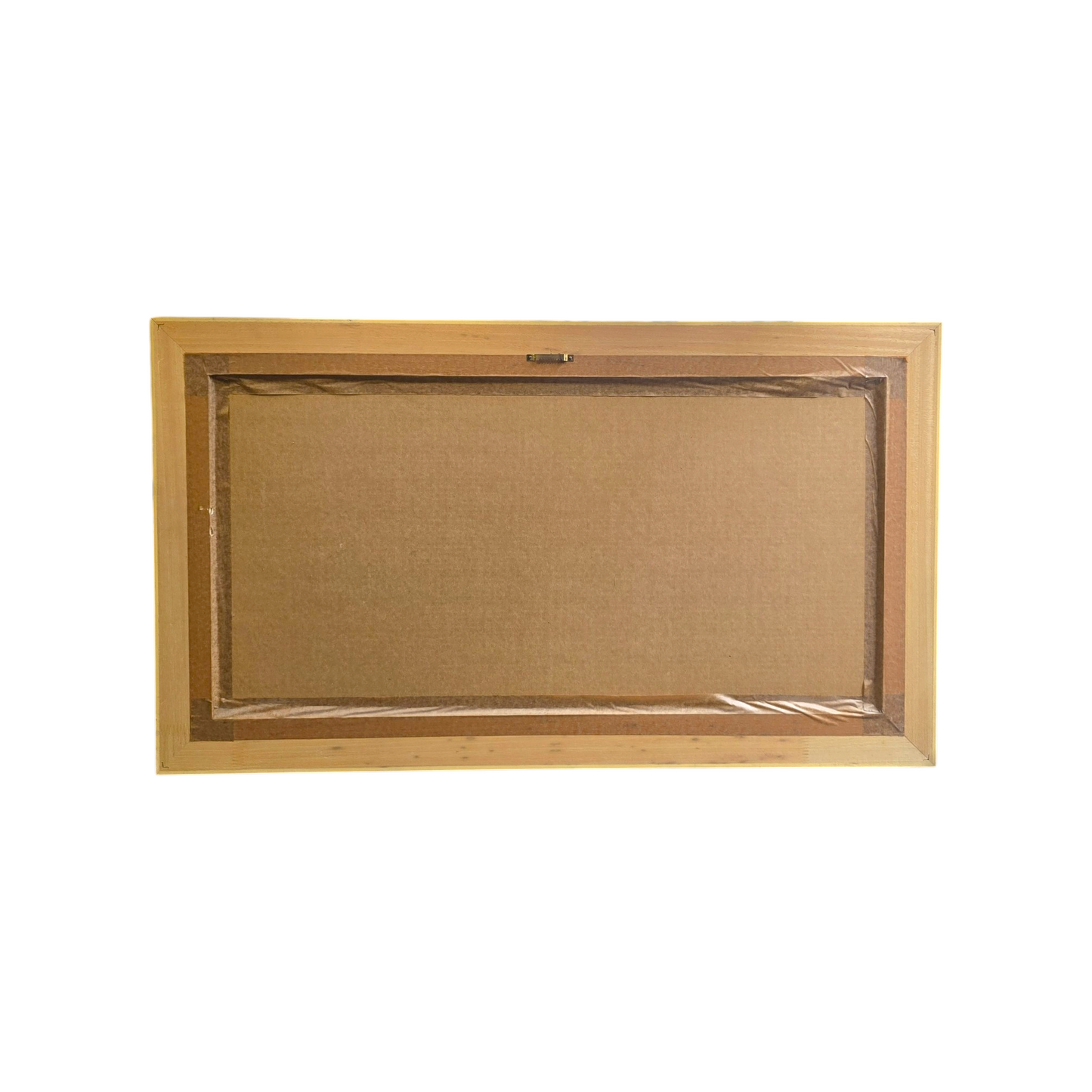 N/A; olje na platno; "Mestno jedro"; 94 cm x 54 cm