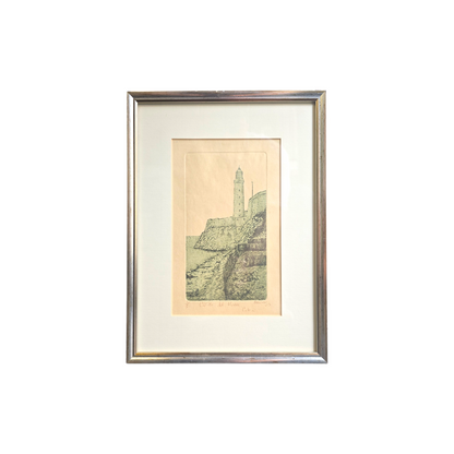 N/A; grafika; "Castillo del Morro Cuba"; 35 cm x 26 cm