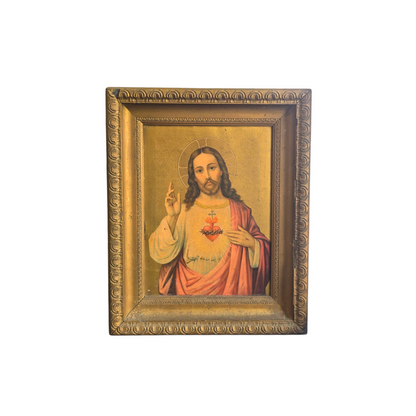 N/A; mešana tehnika; Jezus; 44 cm X 55 cm