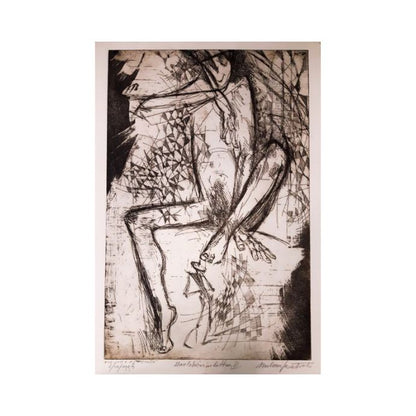 Grafika MILAN BATISTA "Harlekin in lutka III" 36x54cm