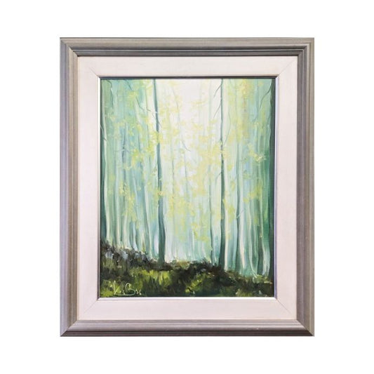 BORIS KOS 96' Akril na platno Gozd 58cm x 68cm
