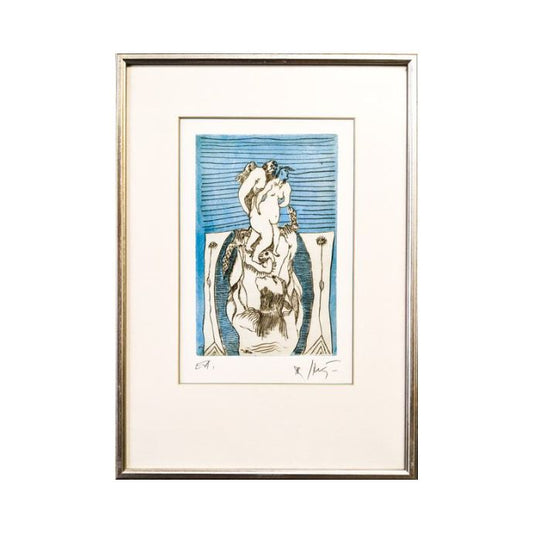 JOŽE HORVAT JAKI Grafika Erotika 37,50cm x 53cm