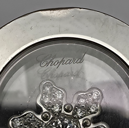 Diamantni prstan Chopard Happy Diamonds 18K 750/1000; masa=19g