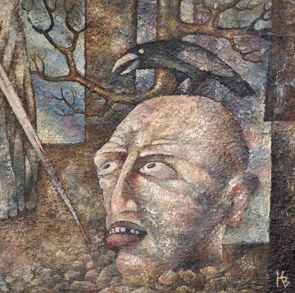 N/A; mešana tehnika; "Jesen življenja"; 63 cm x 82 cm